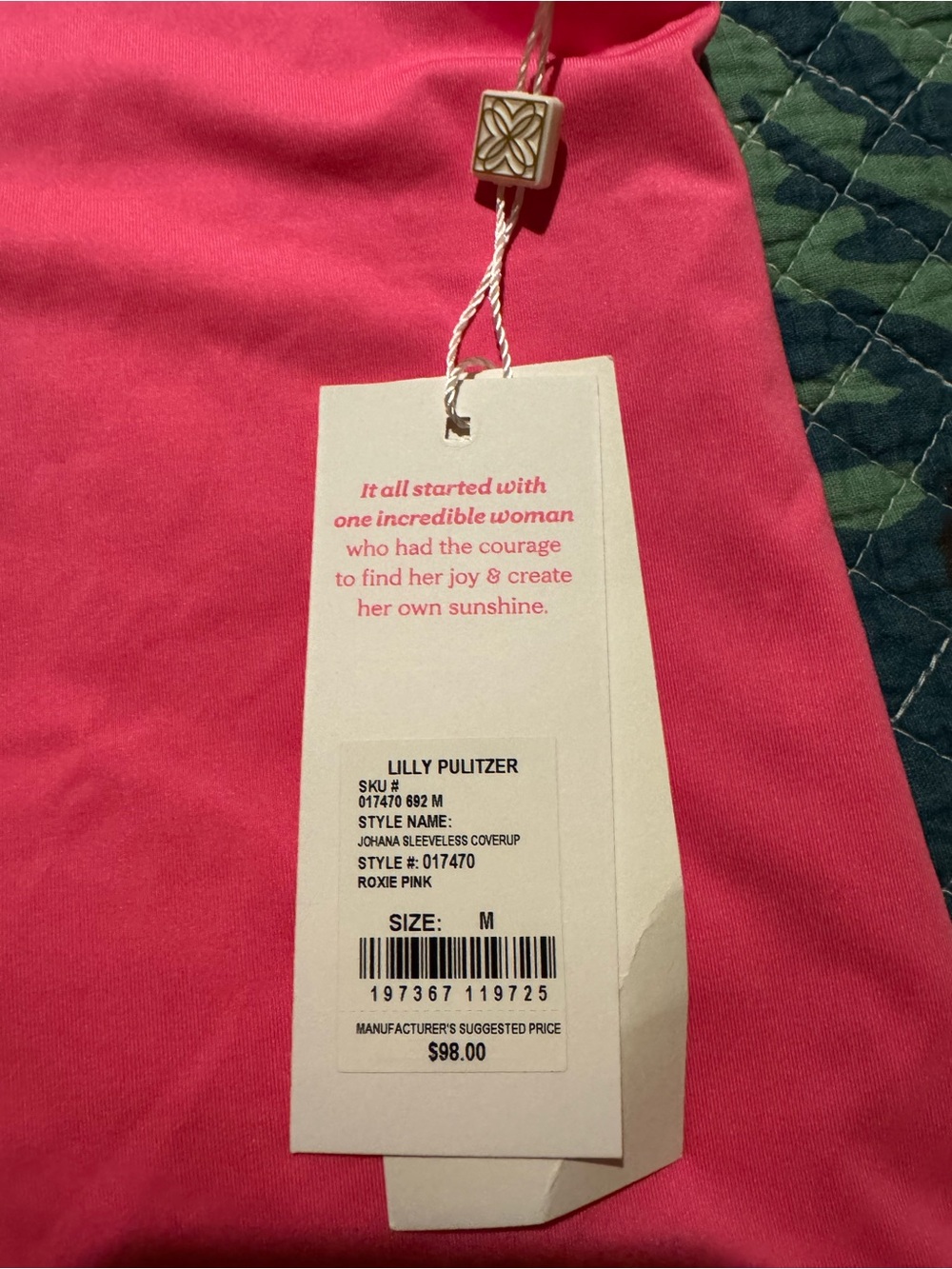 Lilly Pulitzer Johanna Roxie Pink Sleeveless Coverup - Picture 2 of 3